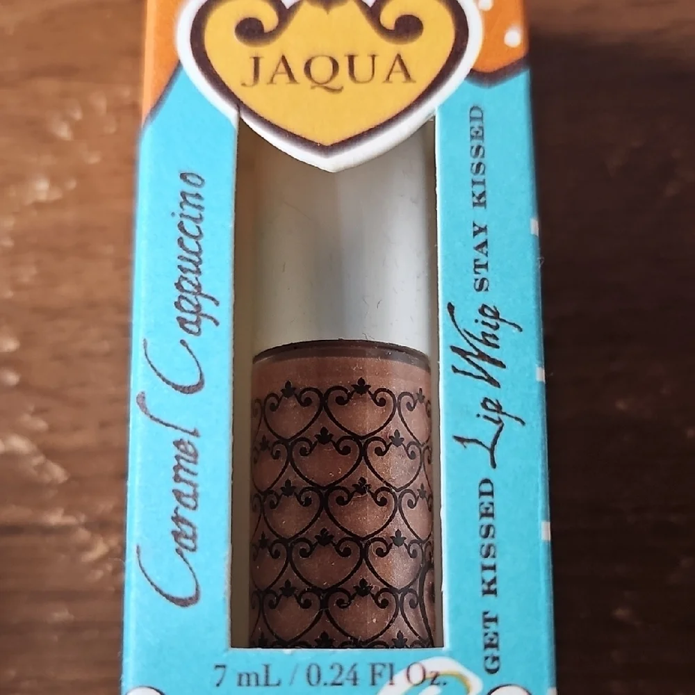 NIB Jaqua Beauty Caramel Cappuccino Lip Whip Lip Gloss With Shimmer